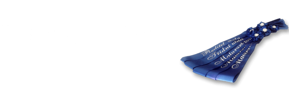 Maturitní šerpy a stužky